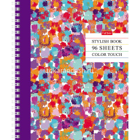 Тетрадь А5 96л клетка "Color touch" на спирали многоуров.перфорация,глянц.ламинация,4 дизайна 060151 от магазина "Карандаш"