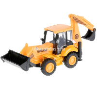 Картинка Экскаватор-погрузчик желтый, инерционный, металл 15см (подвижные детали) SB-17-78-B-WB от магазина "Карандаш" Экскаватор-погрузчик желтый, инерционный, металл 15см (подвижные детали) SB-17-78-B-WB от магазина "Карандаш"