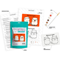 Набор для раскрашивания по номерам "Магнит. Рабочие нудни" 10х15см PNBM-043 от магазина "Карандаш"