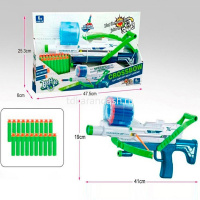 Пистолет 41х19см с мягкими пулями 6см 20шт, пластик LT365388 от магазина "Карандаш"
