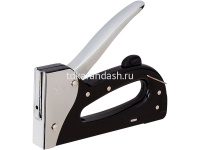 Степлер мебельный №23/6-10,53/6-10,13/6-10 черный (скобы 53/8-800шт.) E4600 от магазина "Карандаш"