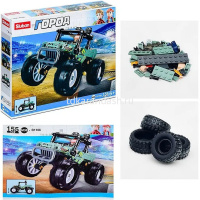 Конструктор "Город, Джип" 155 деталей 23х19х4,5см пластик (фигурка 11,6см) 38-1106 от магазина "Карандаш"