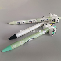 Ручка шариковая "Панда" 14,5см со спиннером, синяя, 3 вида Q&Q7517/11723-24 от магазина "Карандаш"