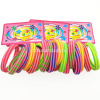 Резинка для волос 3,5см 10 шт. 5 флюоресцентных цветов Y6571-18 от магазина "Карандаш"