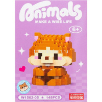 Конструктор 3D "Animals" количество деталей 124-150, 8х11х4см пластик, ассорти W1502/11314-24 от магазина "Карандаш"