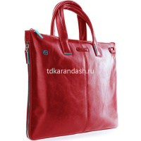 Сумка для ноутбука "Blue Square" 42х31х3см, 1 отделение, красная, натуральная кожа CA4021B2/R от магазина "Карандаш"