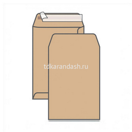 Пакет почтовый (250х353) крафт отрывная лента, 120гр 380120