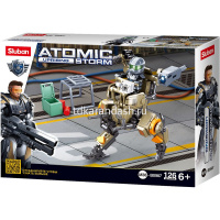 Конструктор "Атомная буря. Вооруженный патрульный" 126 деталей 19х14х4,5см пластик (1 фигурка) M38-B от магазина "Карандаш"