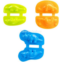 Набор д/лепки из теста 5 цветов 50гр. "Динозавры" (3 формочки, вкладыш, стек) TA2038 от магазина "Карандаш"