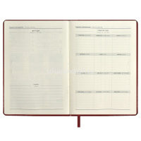 Ежедневник недатированный А5 "Escalada" 240стр., бордовый, искусственная кожа "Сариф" 67231 от магазина "Карандаш"