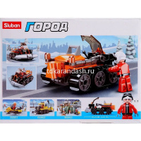 Конструктор "Снегоуборщик" 82 детали 19х14х5см пластик (фигурка 10,2см) 38-0950 от магазина "Карандаш"