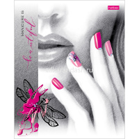 Тетрадь А5 48л клетка "Beautiful" на скобе, 3D лак, матовая ламинация, 5 дизайнов 062172 от магазина "Карандаш"