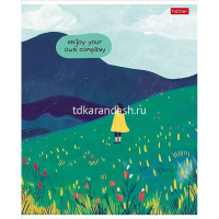 Тетрадь А5 48л клетка "Наедине с собой" на скобе, пластиковая обложка, 5 дизайнов 48Т5В1пл/087646 от магазина "Карандаш"