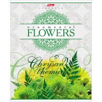 Тетрадь А5 48л клетка "Flowers" на скобе 3D лак матовая ламинация 5 дизайнов 48Т5лолВ1/052626 от магазина "Карандаш"
