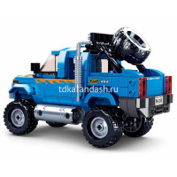 Конструктор "Автомобиль. Тяжелый грузовик" 363 деталей 28х38х7см пластик (2 фигурки) M38-B0813 от магазина "Карандаш"