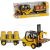 Погрузчик с прицепом, на батарейках, пластик 23х9.5х13,5см (свет, звук) WY690A-2 от магазина "Карандаш"