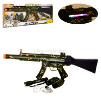 Набор оружия "Военный" 4 предмета 63х24см пластик (свет, звук) 1611181/34240 от магазина "Карандаш"
