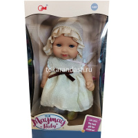 Кукла-пупс 25см в платье, с пустышкой. 2 вида LT285185 от магазина "Карандаш"