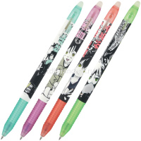 Ручка гелевая "DeleteSlimClick. Classic. Manga anime. City. Пиши-стирай" 0,5мм синяя 4 вида от магазина "Карандаш"