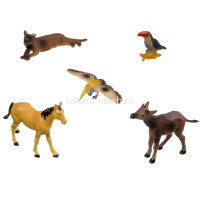 Набор животных "Ребятам о Зверятах. Животные" 5шт. 23х15см ВВ3135 от магазина "Карандаш"