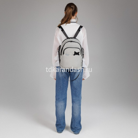 Рюкзак-сумка 29х37,5х15см, 630гр, 2 отделения, 4 кармана, серый RD-546-2/3 от магазина "Карандаш"