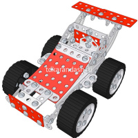 Конструктор металлический "Для уроков труда. Транспорт 3в1" 201 деталь 02215 от магазина "Карандаш"