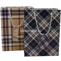 Пакет подарочный "Клетка" 14,5х18х8см 3 цвета 11454-24 от магазина "Карандаш"