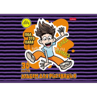 Альбом для рисования А4 30л "Влад А4" на скобе, 5 дизайнов 30А4В от магазина "Карандаш"