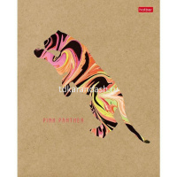 Тетрадь А5 96л клетка "Ebru animals" на скобе крафт-обложка 5 дизайнов 96Т5В1/063292 от магазина "Карандаш"