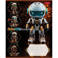 Тетрадь А5 18л линия "Робо" на скобе 5 дизайнов 18Т5В2/086603 от магазина "Карандаш"