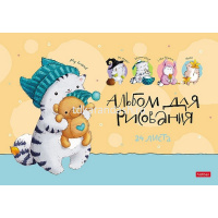 Альбом для рисования А4 24л "Приключения кота Пирожка" на скобе 5 дизайнов 074202 от магазина "Карандаш"