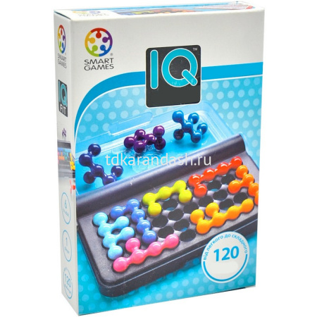 Головоломка "IQ элемент" 14х9см пластик (10 цветных деталей, игровая доска) MF2386