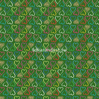 Набор цветной бумаги 29х29см 12л "Сердечки" №12 двухсторонняя 2-056/12 от магазина "Карандаш"