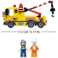 Конструктор "Город.Эвакуатор" 205 деталей 28х24см пластик (2 фигурки) M38-B0877 от магазина "Карандаш"