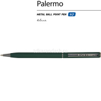 Ручка шариковая "Palermo" 0,7мм синяя, автомат, корпус зеленый, металл 20-0250/03 от магазина "Карандаш"