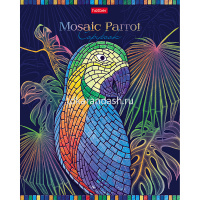 Тетрадь А5 48л клетка "Мозаика" на скобе, фольгирование, 5 дизайнов 48Т5КфA1/054898 от магазина "Карандаш"