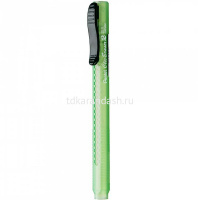 Ластик-карандаш "Clic Eraser 2" прямоугольный в футляре, 6х6х80мм, белый, зеленый корпус ZE11T-D от магазина "Карандаш"