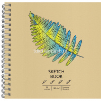 Скетчбук 19х19см 30л 180г/м2 "Draft and Craft. Дизайн 17" евроспираль, крафт-обложка ТСК305085 от магазина "Карандаш"