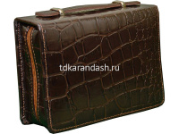 Набор для пикника "Несессер" 24х17х7см в сумке, 15 предметов (кожа, ткань, металл) 040505044 от магазина "Карандаш"