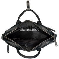 Сумка "Авангард" 40x29x11см, 1 отделение, 3 кармана, черная, экокожа 1130 от магазина "Карандаш"