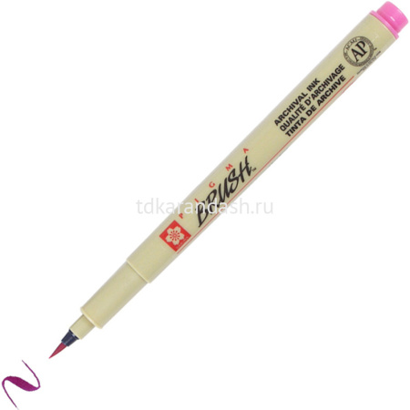 Ручка-кисть капиллярная "Pigma Brush" розовая XSDK-BR#21