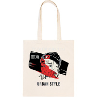 Раскраска на сумке "В стиле аниме. Урбан-стайл" (шоппер 35х40см, краски 5шт., кисть) RWCB-012 от магазина "Карандаш"