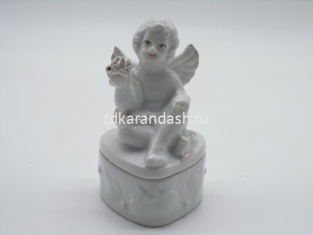 Шкатулка "Ангел" 10,5х6см керамика Y3390-16