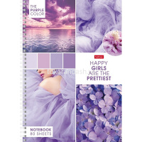 Тетрадь А4 80л клетка "Калейдоскоп Моментов" на спирали 4 дизайна 083174 от магазина "Карандаш"