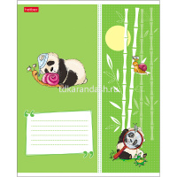 Тетрадь А5 24л клетка "Приключения маленькой панды" на скобе 5 дизайнов 24Т5В1/057252 от магазина "Карандаш"