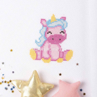 Набор для вышивания "Очаровашка" 10х11см (канва, нитки, игла, схема) 12-040 от магазина "Карандаш"