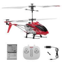 Вертолет р/у 22х10,5см с гироскопом, бародатчиком и аккумулятором, пластик USB S107H от магазина "Карандаш"