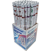 Карандаш чернографитный "Знаки зодиака" HB, круглый корпус ассорти, дерево 43136 от магазина "Карандаш"