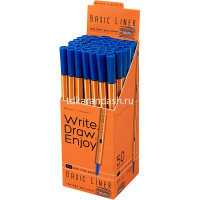 Ручка капиллярная "Basic" 0,4мм синяя 36-0008 от магазина "Карандаш"