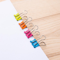 Зажим для бумаг 19мм 25шт. цветной, ассорти, в пластиковой коробке E8558 от магазина "Карандаш"